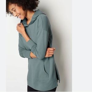 J. Jill Teal Hoodie Sweatshirt